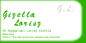 gizella lorisz business card